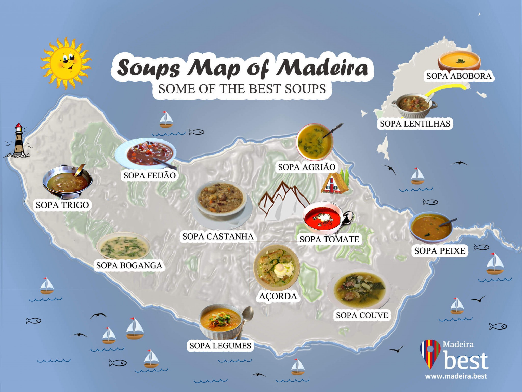 12 Sopas Típicas da Ilha da Madeira