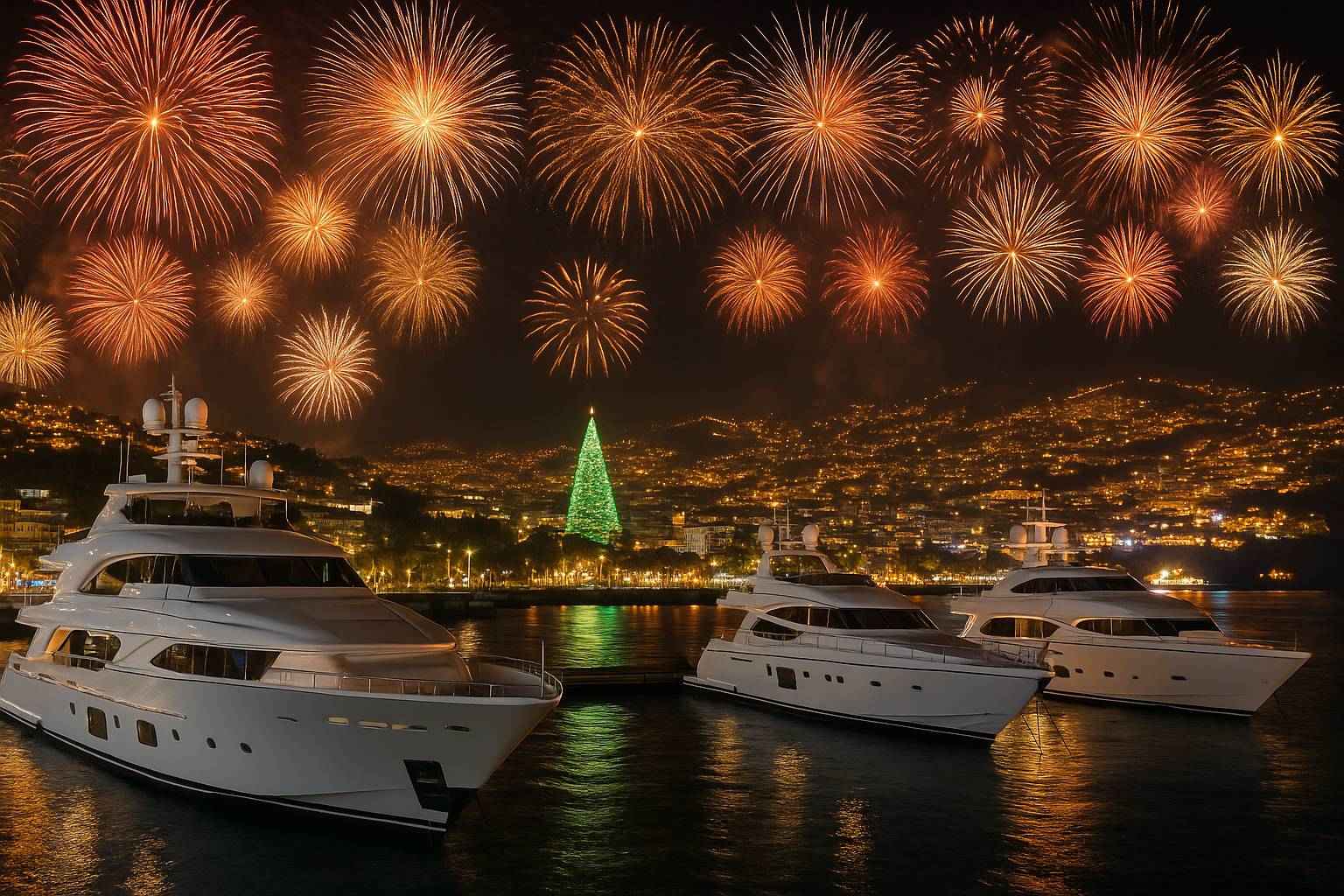 Luxury New Year’s Eve in Funchal — Madeira Private Yacht, Champagne & Fireworks