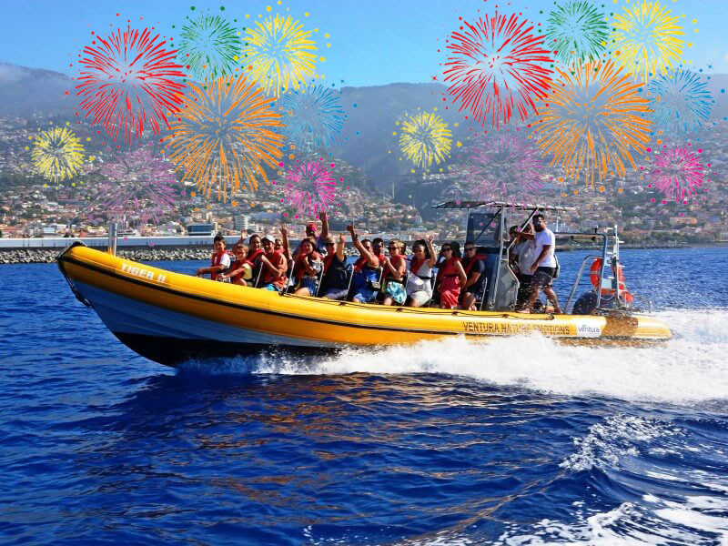 New Year Fireworks Speed Boat Cruise in Madeira