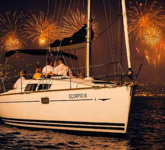 Funchal New Year Fireworks Private Charter for 8 people