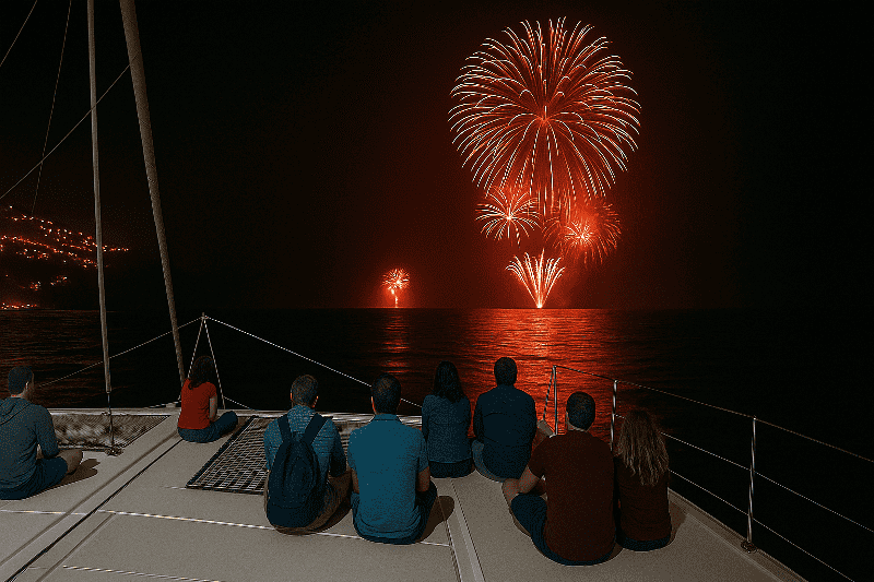 Atlantic Festival Fireworks Catamaran Trip_