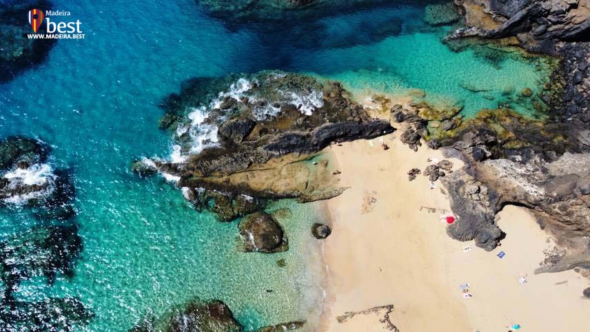 Best beaches in Madeira island - Porto Santo Calheta