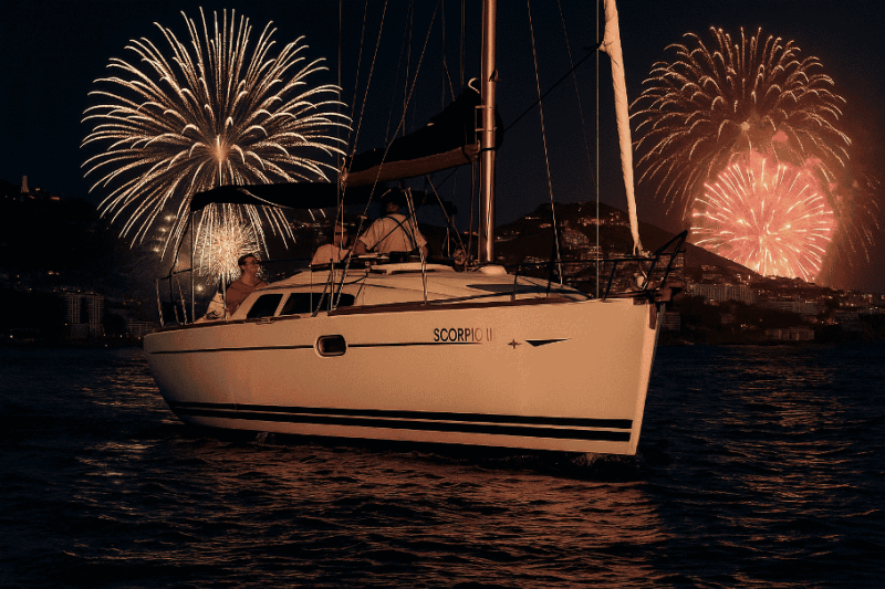 Madeira Atlantic Festival Fireworks Private Boat Charter